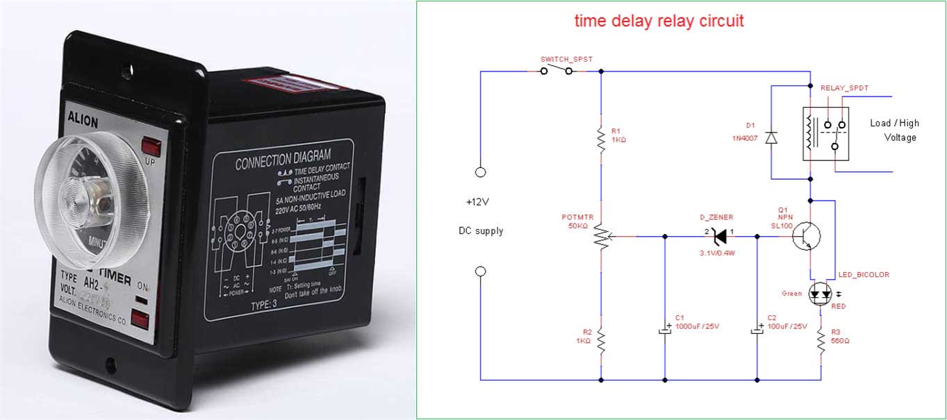 LanGuShi DLB0118 DC 24V & AC 24-240V Multi-Voltage Time Relay Delay Off Switch with 7 Function Choices for HomeImprovement Electromechanical Product Control Durable 
